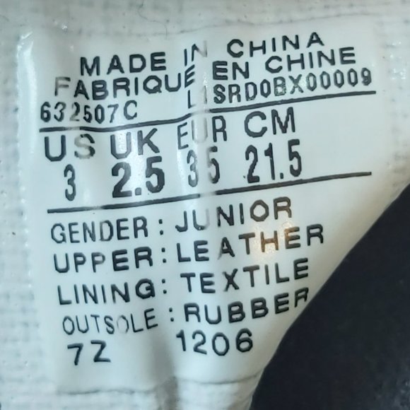 CONVERSE ALL STAR | Boys Junior High Top Sneakers Black Size 3 - Picture 8 of 8